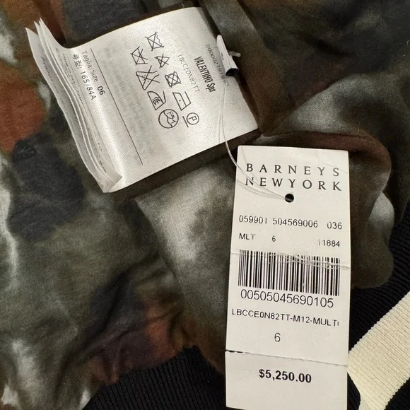 Valentino Tie-Dye Top in Orange and Gray